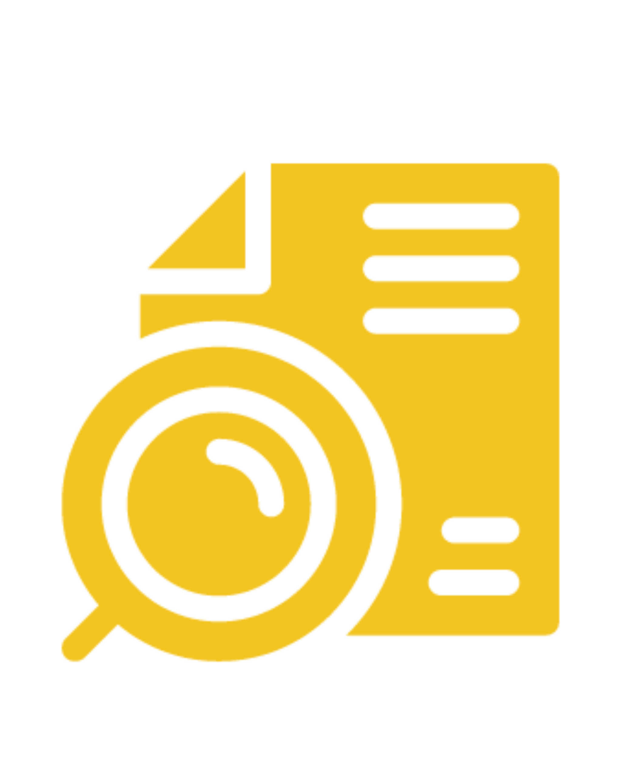 A golden icon of a magnifying glass over a document, symbolizing thorough search capabilities and data exploration for efficient ecommerce management services.