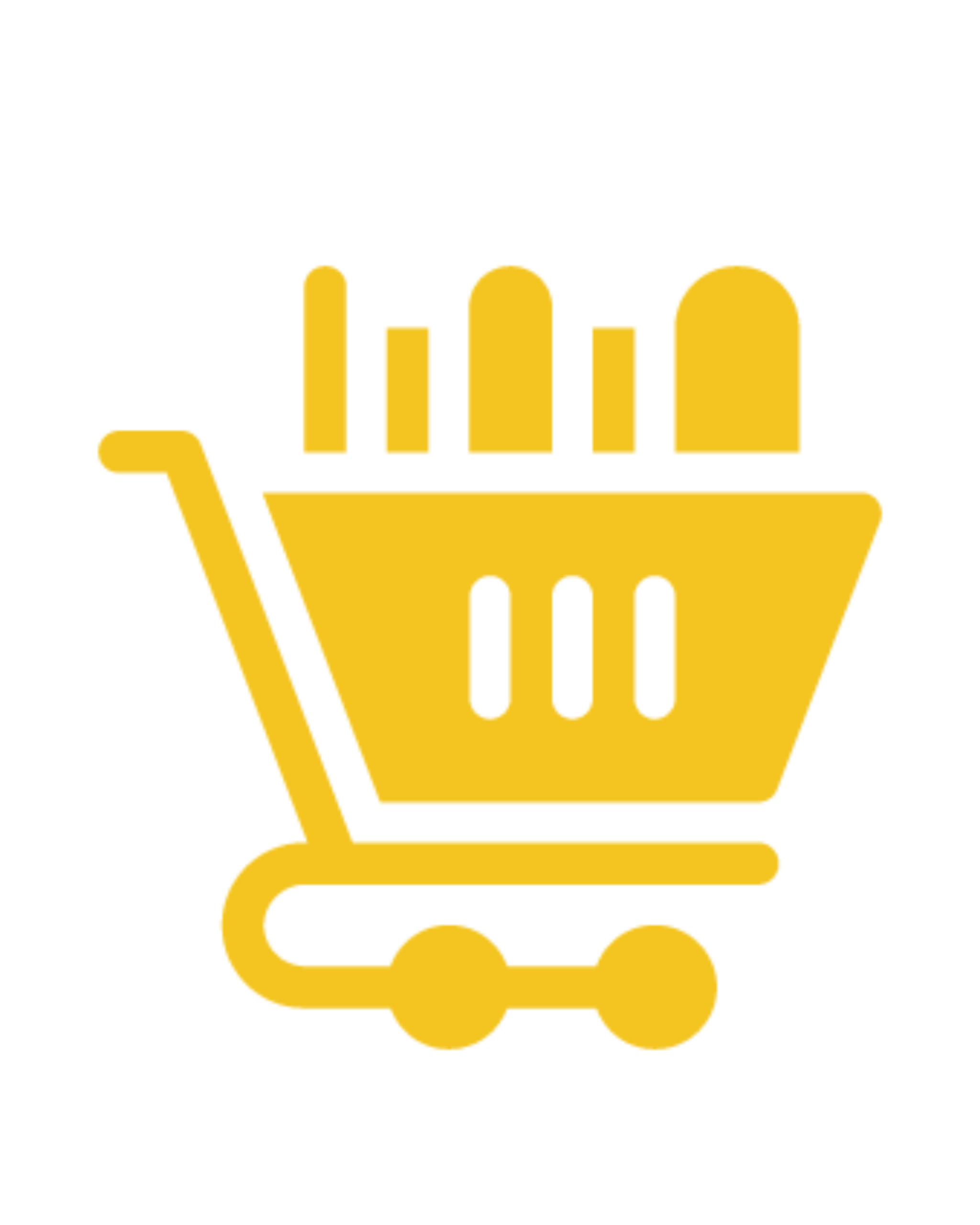 A golden shopping cart icon filled with items, symbolizing e-commerce, retail solutions, and streamlined purchasing processes for BPO.