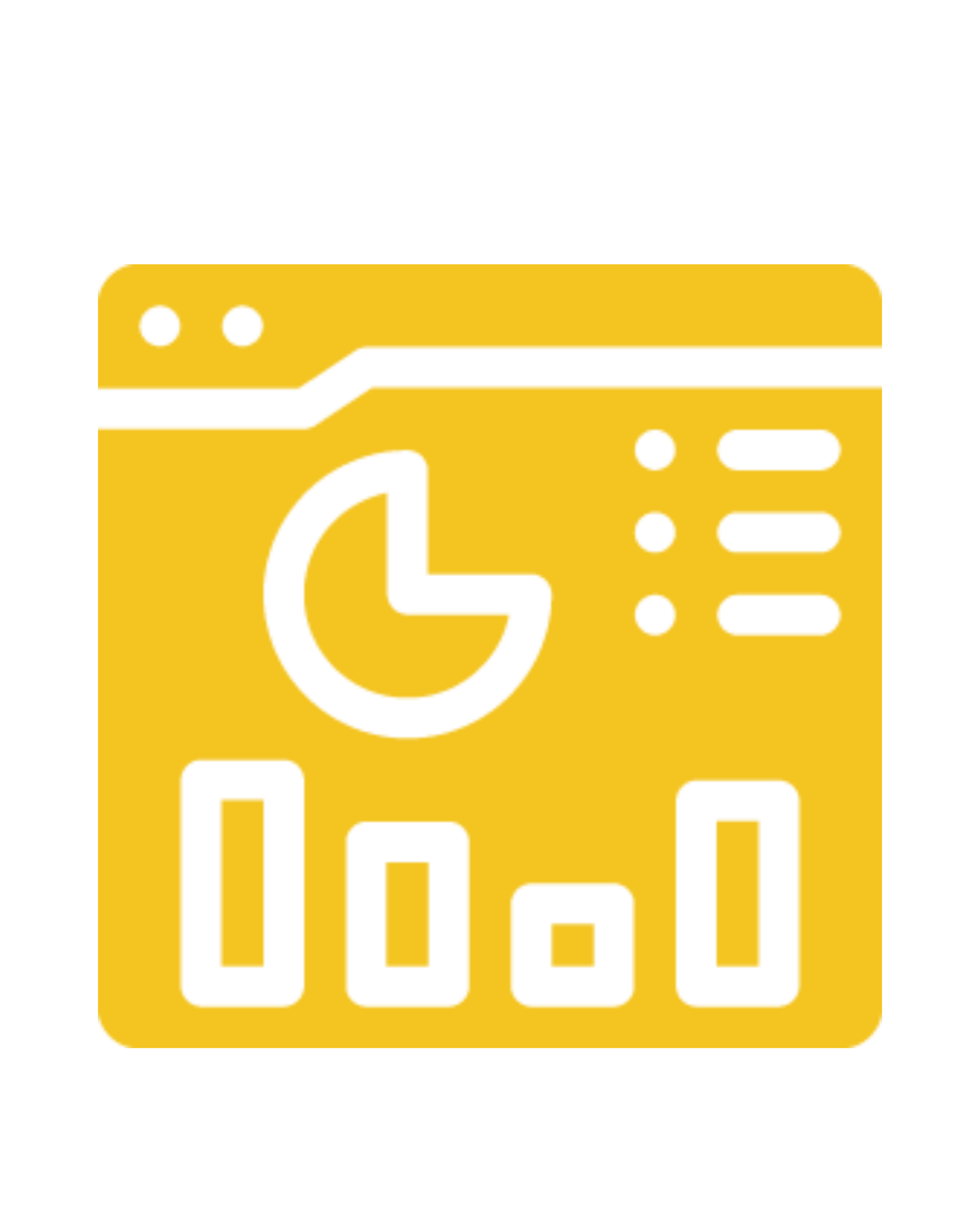 A golden icon displaying a dashboard with a pie chart and bar graph, symbolizing data analytics, performance tracking, and strategic insights for ecommerce management services.