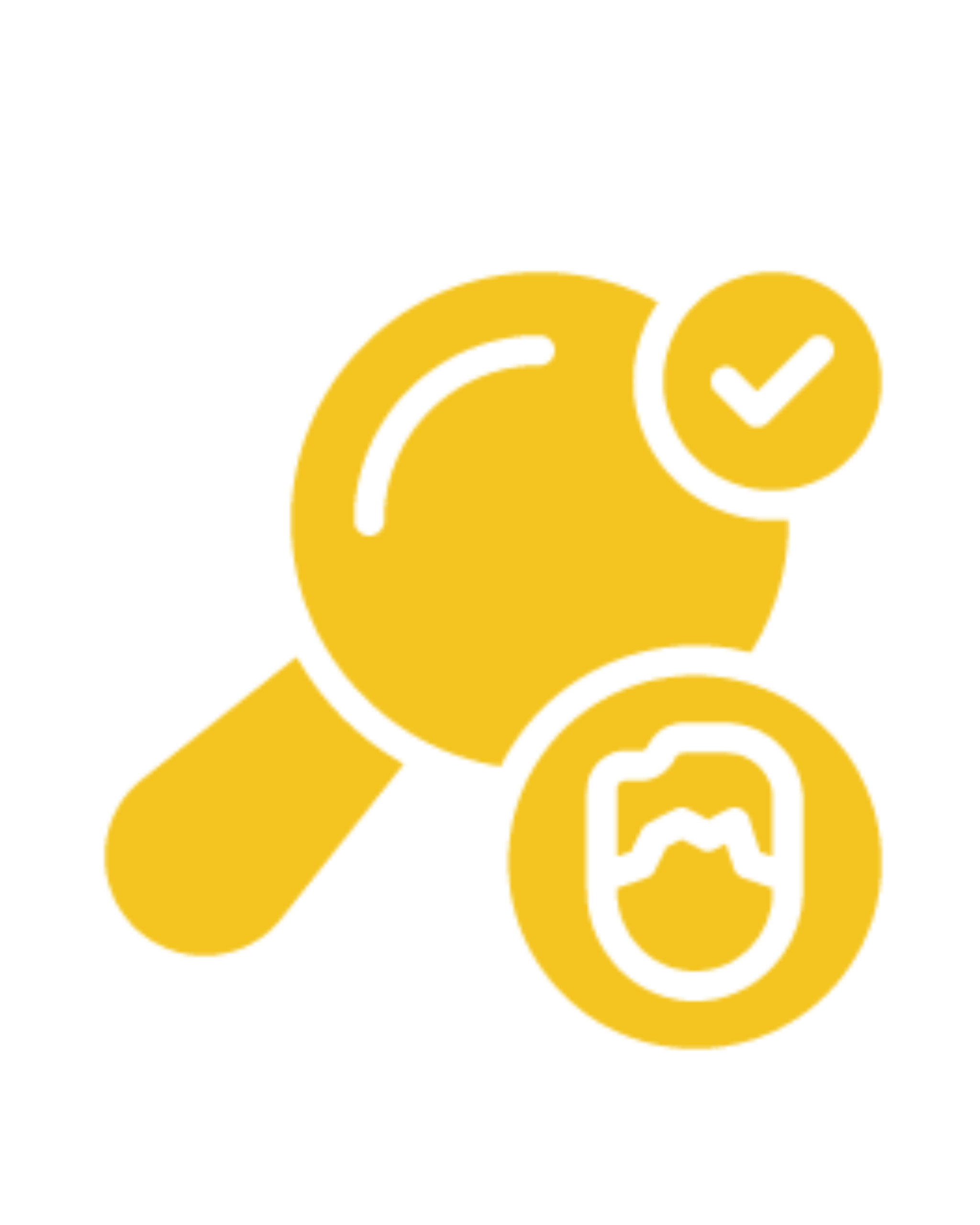 golden icon featuring a magnifying glass, a profile outline, and a checkmark, symbolizing effective hiring, recruitment, and successful employment processes.