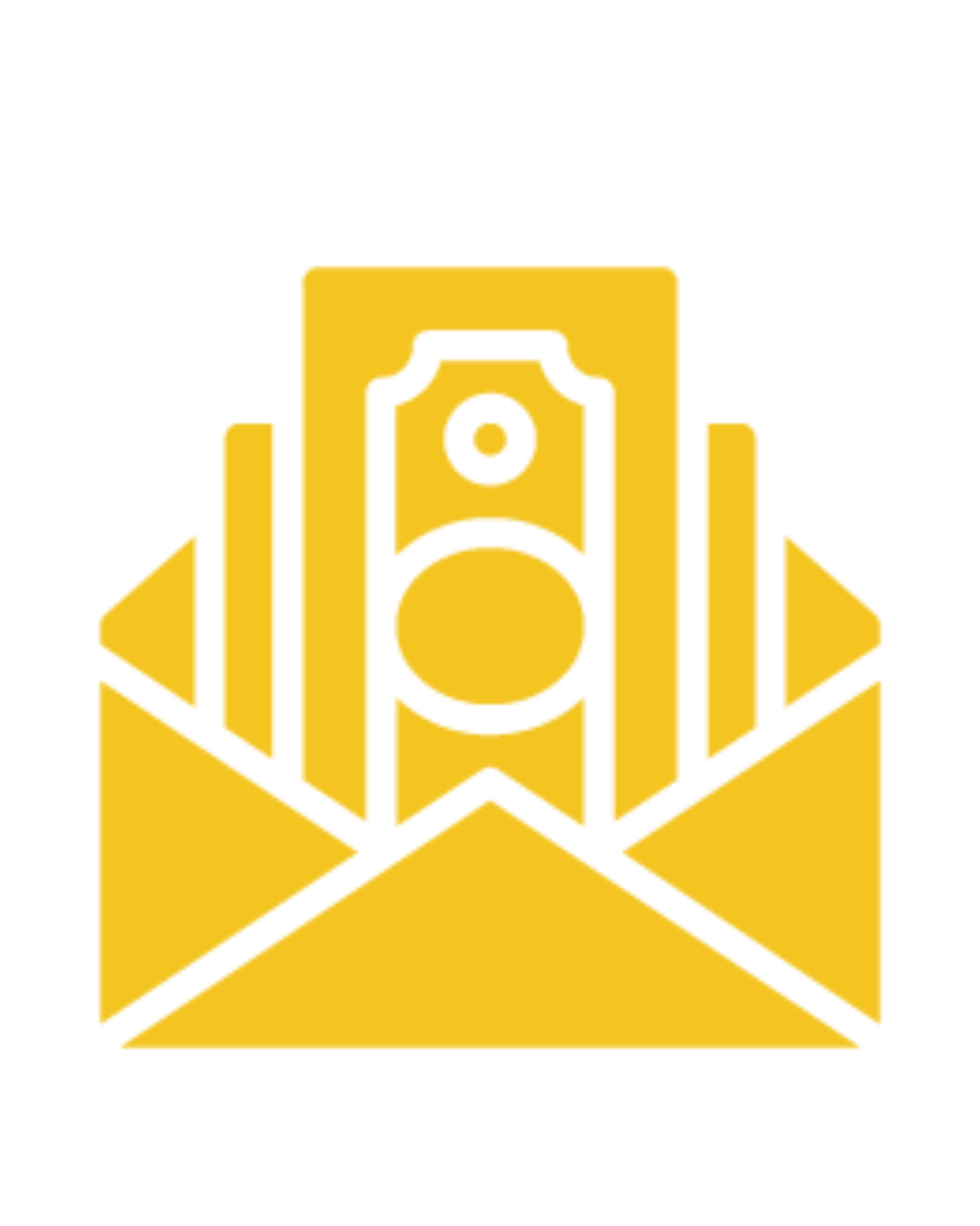 A golden icon showing money in an open envelope, symbolizing efficient salary processing, payroll, and financial services outsourcing for compensation.