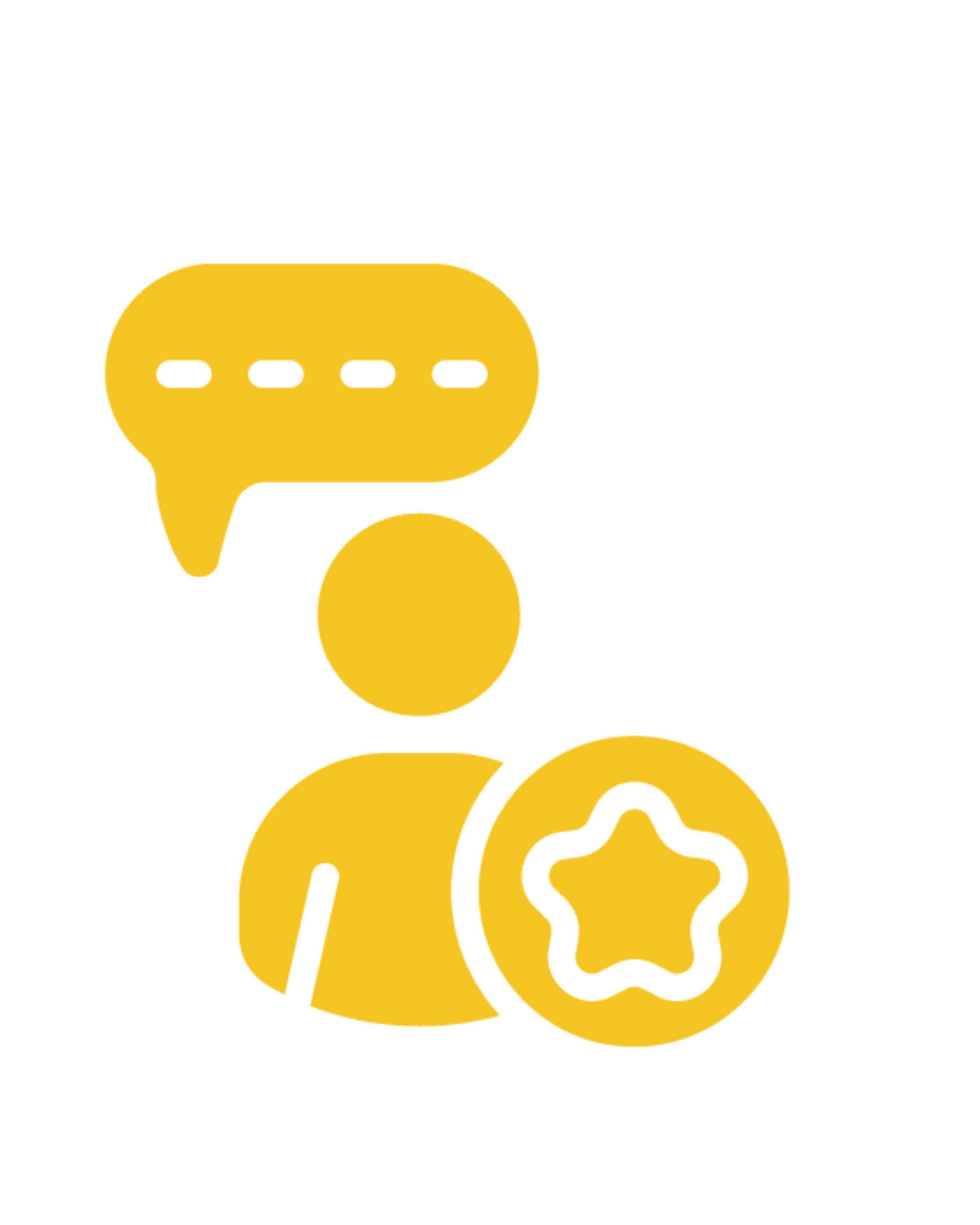 A golden icon representing a consultant with a speech bubble for advice and a star for expertise, symbolizing expert guidance for outsourced financial services and debt settlement.
