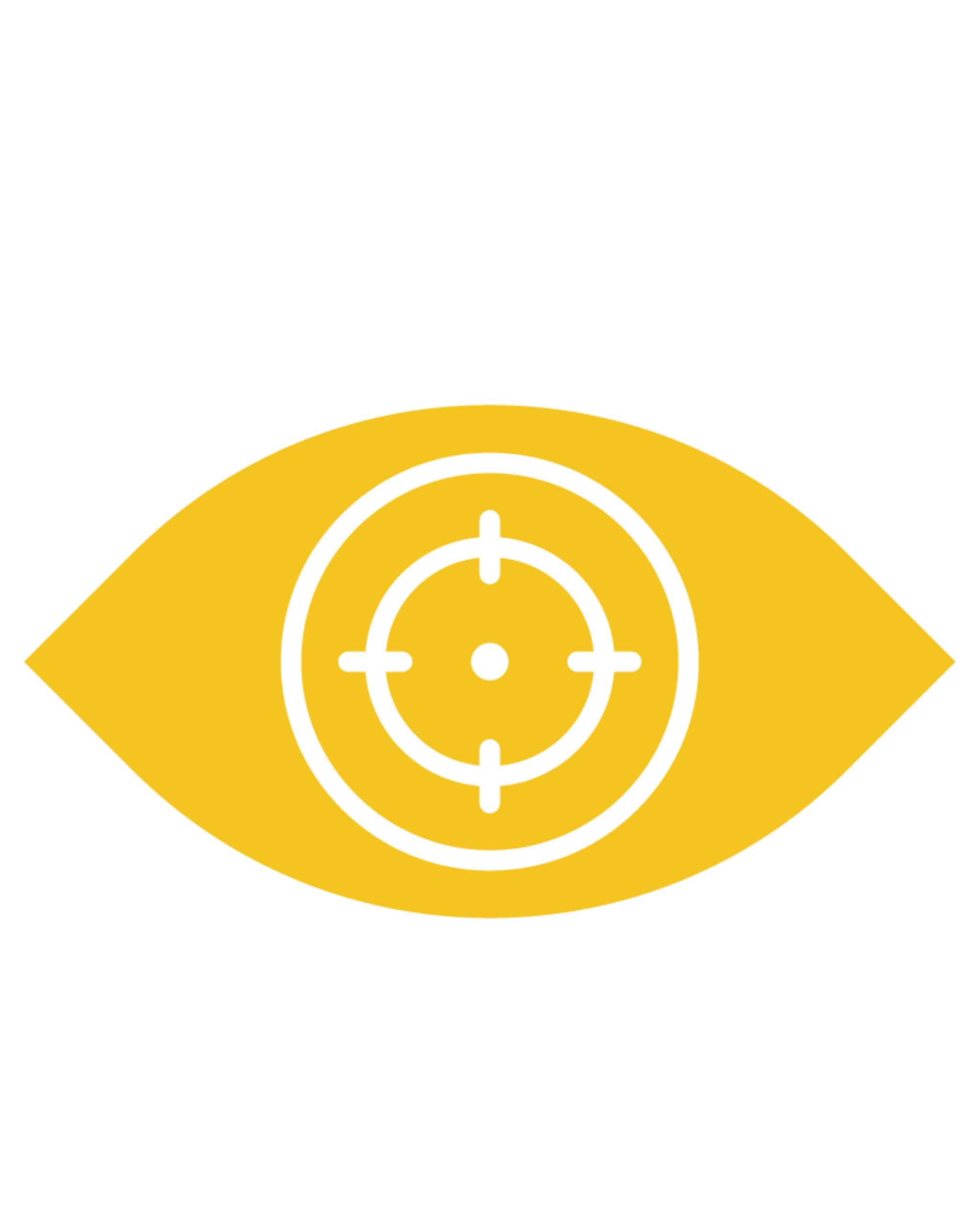 A golden eye icon with a target symbol in the center, representing strong focus and strategic precision in business process outsourcing operations.